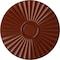 Ekena Millwork Shakuras Ceiling Medallion (For Canopies up to 5"), Hand-Painted Firebrick, 19 3/4"OD x 1 3/8"P CM20SHFIF - alternate 1